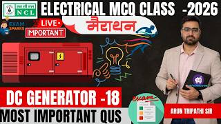 NCL Electrical Live | Transformer | Most Important Questions | Lec-18 #arunsirelectrical #ncl2026