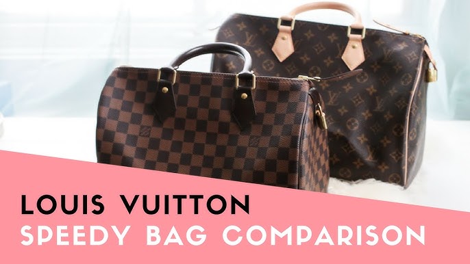 Louis Vuitton speedy handbag Size comparison 25 ,30,35 &40 very
