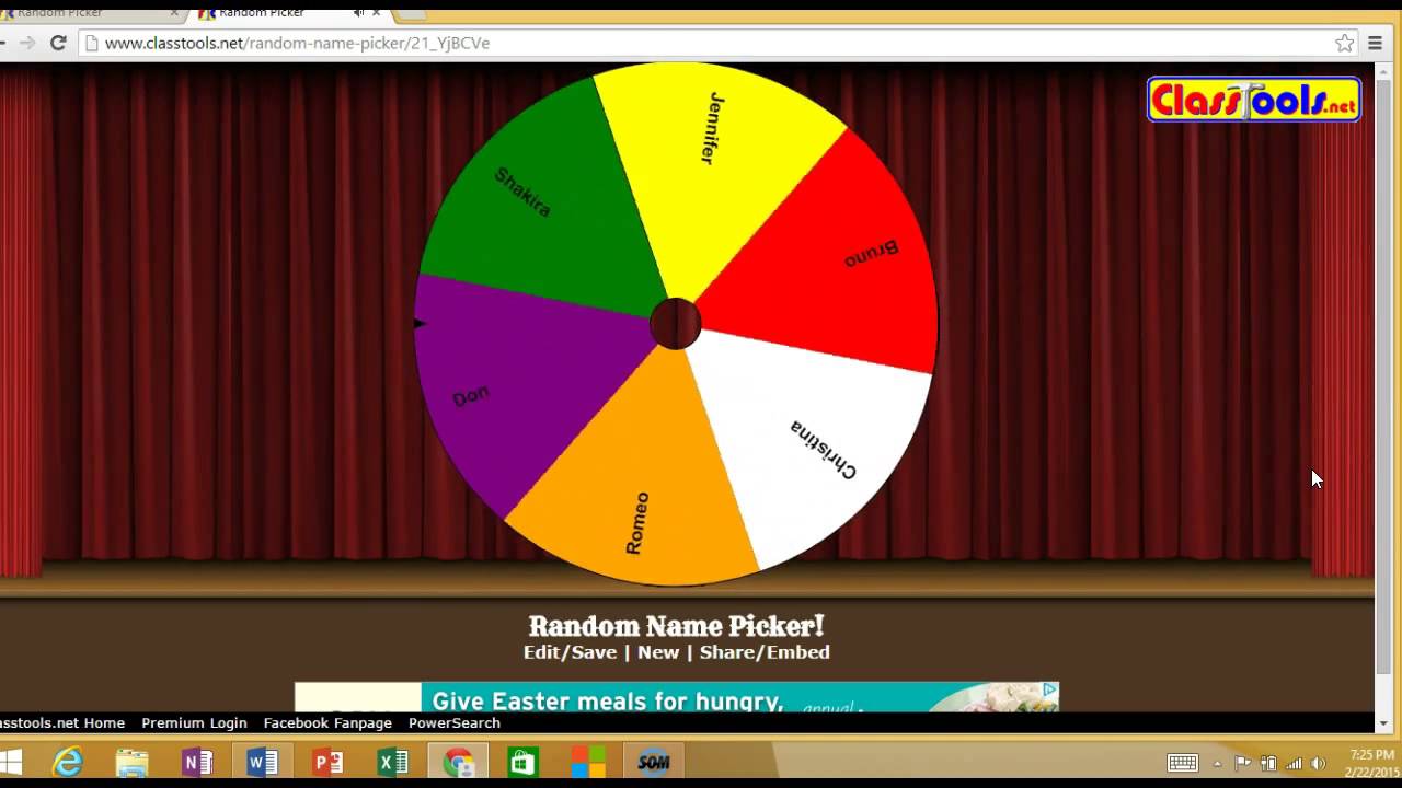 random name picker wheel instagram