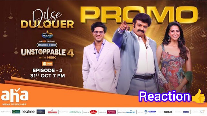 Unstoppable With NBK S4 E2 Promo Reaction | Dulquer Salman, Meenakshi Chaudhary | NR reviews