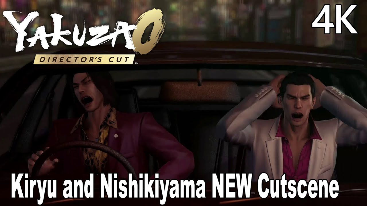 Kiryu and Nishikiyama NEW Cutscene Yakuza 0 Director's Cut English Dub 4K