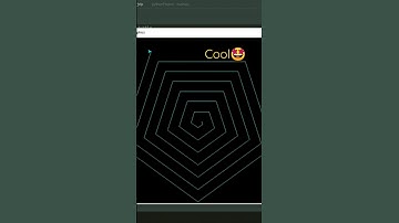 Draw Spiralling Polygon 🤩 Using Python Turtle | #shorts #shortvideo #short #python #pythonturtle