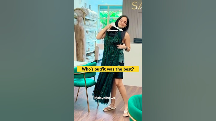 ആരുടെ outfit ആണ് നിങ്ങൾക്ക് കൂടുതൽ ഇഷ്ട്ടമായത്?