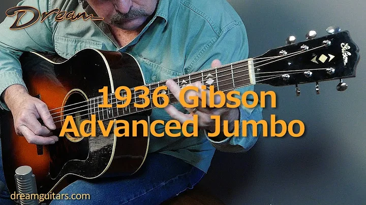 1936 Gibson Advanced Jumbo, Indian Rosewood & Adir...
