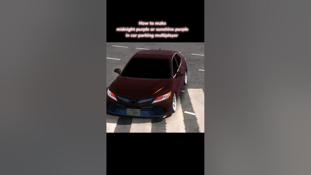 Midnight purple color code tutorial car parking multiplayer youtube