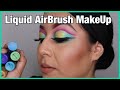 A Colorful Glam Cut Crease Using Dinair Airbrush Makeup