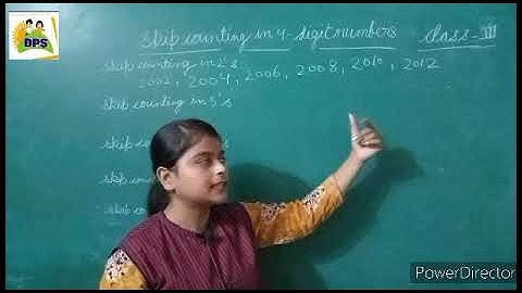 DPS maths class-3 skip counting in 4-digit numbers
