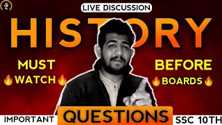 history imp questions class 10 maharashtra board | English + Semi + Marathi Medium | Must Watch