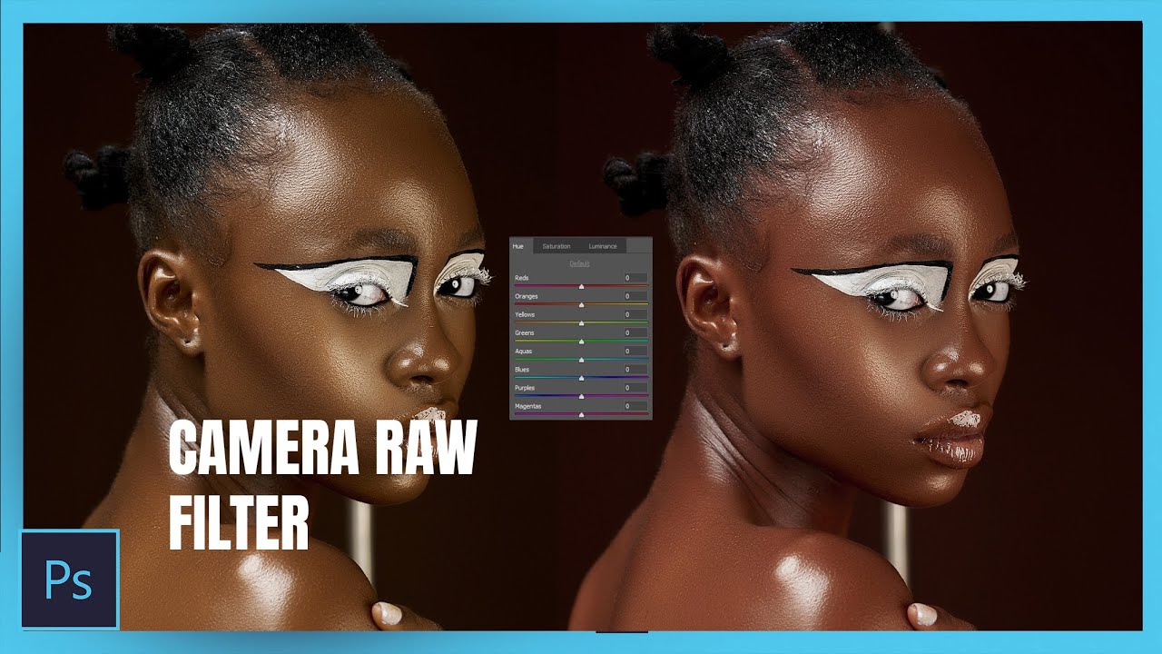 how to color grade with CAMERA RAW filter YouTube
