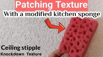 Patching ceiling or wall texture stipple