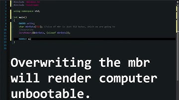 C C++ Memory Hacking — Powerful Virus   Overwrite MBR