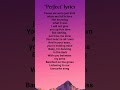 'Perfect' lyrics - Ed Sheeran