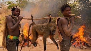 Baboon Hunting Tribe | Hadzabe Tribe Rare Scenes Captured