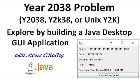 Dates - Year 2038 problem (also called Y2038 or Y2k38 or Unix Y2K)