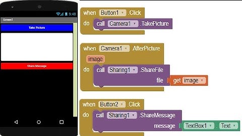 How to create a Camera and Messaging App using MIT App Inventor 2