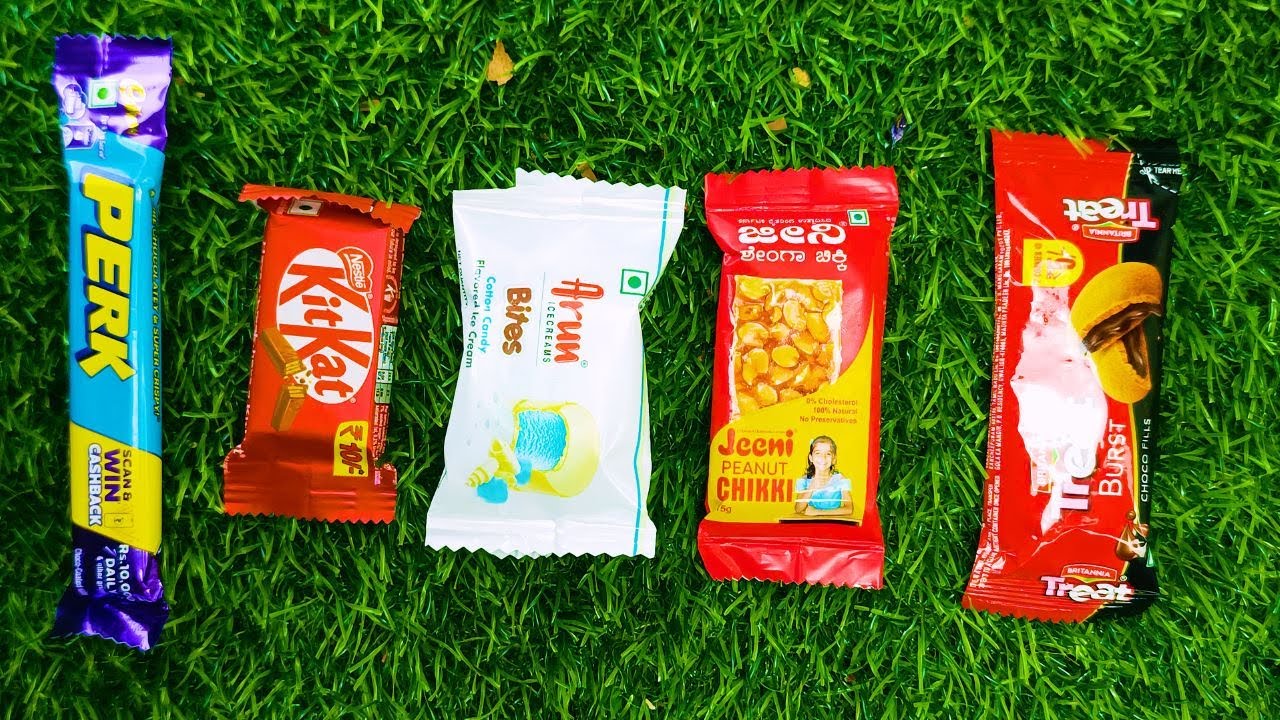 ASMR Candy Unwrapping & Crunch Sounds 🍫 | Perk, KitKat, Peanut Chikki, Treat Burst | No Talking