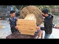 Great Idea From Discarded Wood Cable Reel // Wood Processing Project Outdoor Coffee Table