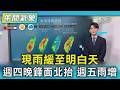 天氣/現雨緩至明白天 週四晚鋒面北抬 週五雨增｜氣象主播 吳軒彤｜午間氣象｜TVBS新聞20260610 @TVBSNEWS01