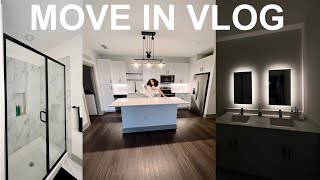 MOVING INTO MY FIRST LUXURY APARTMENT AT 19 (empty apartment tour, settling in, organizing, etc…)