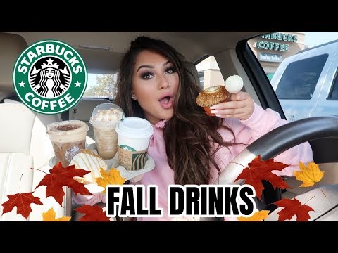 trying-new-fall-starbucks-drinks-&-treats!!!