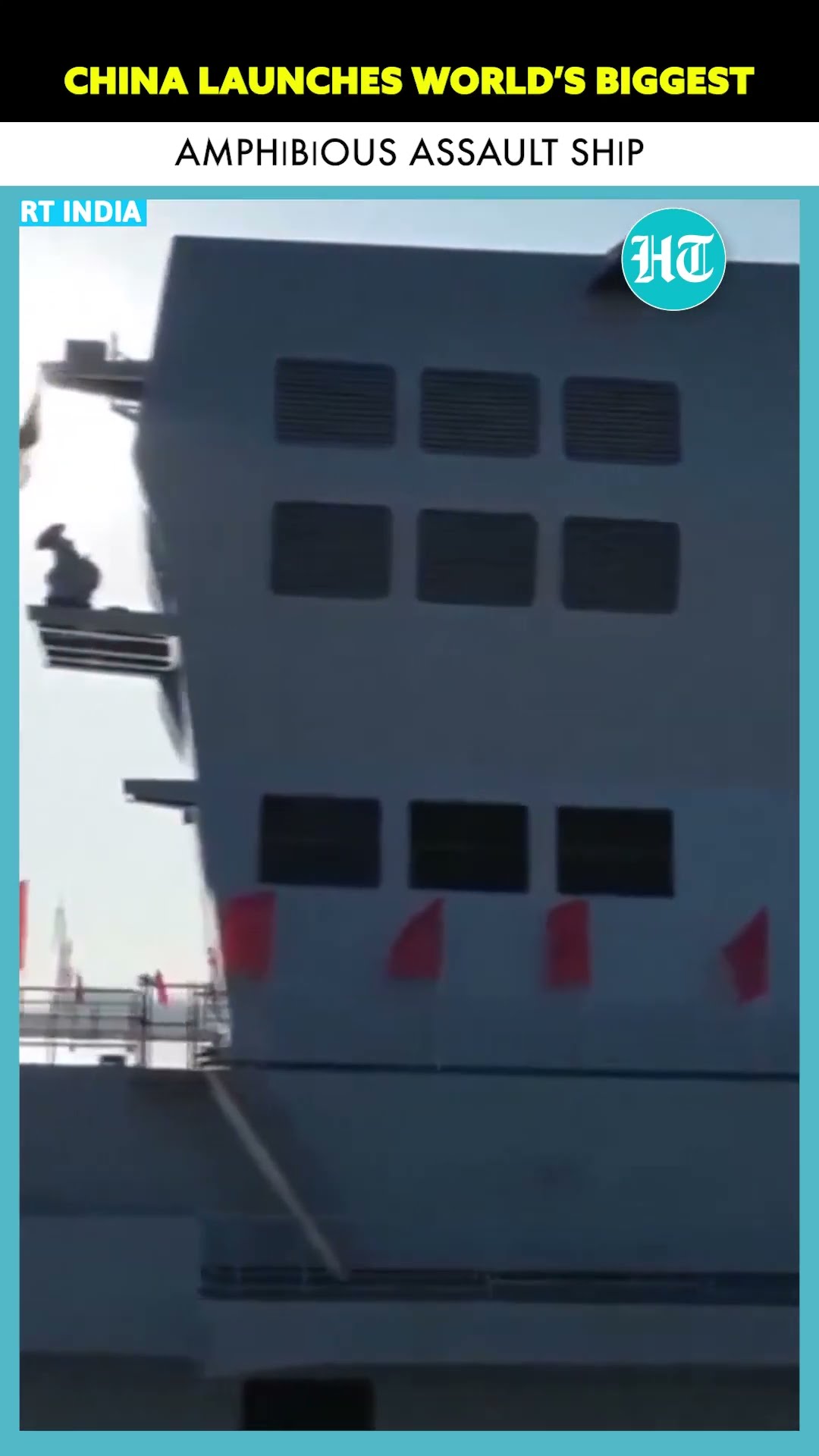 China Launches New-Generation Amphibious Assault Ship 'Sichuan Amid Taiwan Tensions