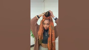 HOW TO DO A MINI HEAD WRAP TUTORIAL #locs_18 #dreadlocks