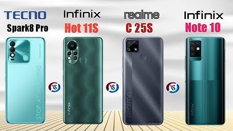 Tecno Spark 8 Pro vs Infinix Hot 11S vs Realme C25S vs Infinix Note 10 Full Comparison