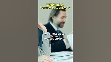 What is a contractual breach? | Barrister Dr. Mobeen Shah