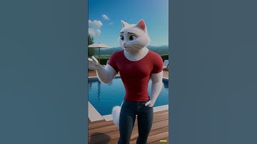 who pooped in the swimming pool #cat #cutecat #catlovers