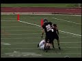 Josh Phillips goes one-handed to help turn Alfred's momentum
