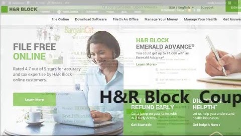 H&R Block Coupon - H&R Block Promo Codes