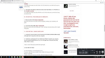 HƯỚNG DẪN CÀI GAME THE WITCHER 3: WILD HUNT (VIỆT HÓA )