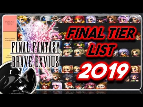 All 208 Heroes Final Tier List Of 2019 Happy New Year Ffbe X Final Fantasy Brave Exvius