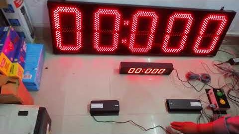 LED Stopwatch with laser beem sensor for race tracks