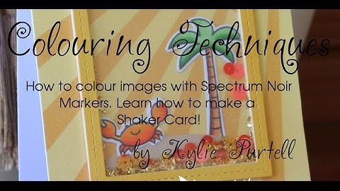 Spectrum Noir Marker Tutorial + Shaker Card