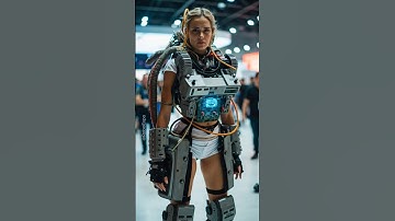 Powerful Exoskeleton for Robot Girl