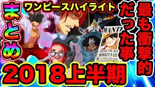ワンピース 18年上半期総集編 18年のワンピースで最も衝撃的だったシーン 出来事まとめ 最新話まで振り返る18年のワンピース名場面 Best Moments One Piece考察 Youtube
