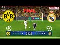 BORUSSIA DORTMUND vs REAL MADRID - Penalty Shootout - Champions League 2024 Final | PES Gameplay