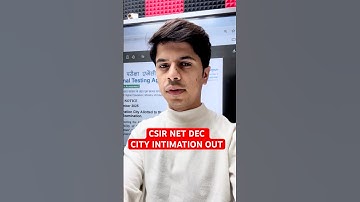 CSIR CITY INTIMATION OUT #csirnetadda247 #csirnet #csirnetchemicalscience  #csirnetdec2025