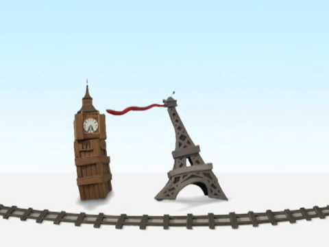 Big Ben vs. Eiffel Tower ~ Eurostar ~ France &  England Train Travel Video