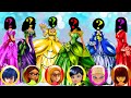 Wrong Heads Ladybug &amp; Girlfriends Marinette Into Beautiful Princesses Miraculous Wrong Puzzles Faces