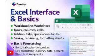 Excel Interface & Basics for Beginners | Workbook vs Worksheet | Formatting & Basic Formulas