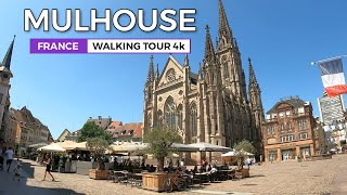 Mulhouse, France - The heart of industrial Alsace | Walking Tour 4K HDR