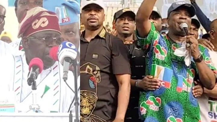MOMENT K1 DE ULTIMATE AND MC OLUOMO ALMOST MAKE TINUBU ÇRY AT HIS FINAL PRESIDENTIAL CAMPAIGN IN LAG