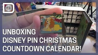 Unboxing Disney Parks 2019 Pin Christmas Countdown Calendar