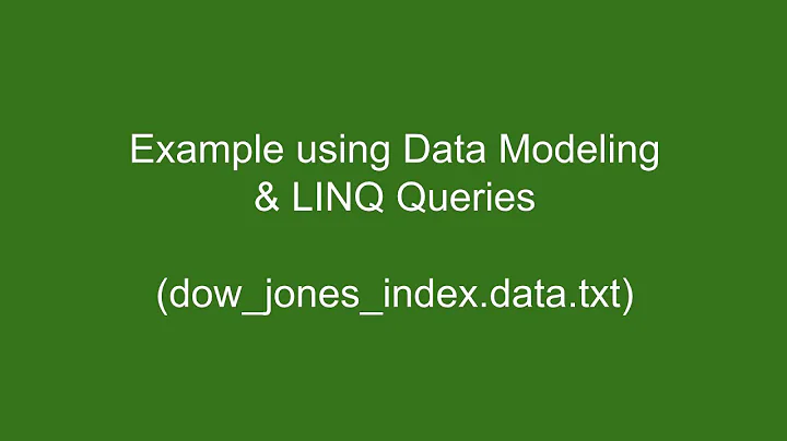 Example 2 - Processing a text file using Data Modeling and LINQ Queries