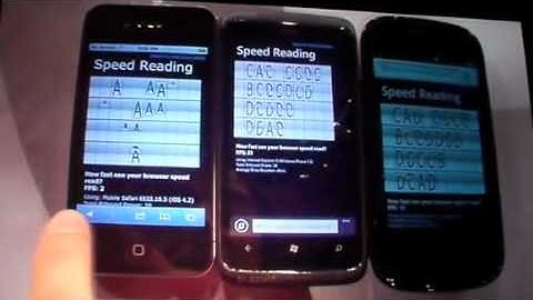 WP7 w IE9 vs iPhone4 vs Nexus S