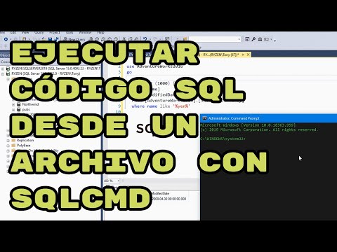 Video: ¿Cómo ejecuto un script SQL en modo Sqlcmd?