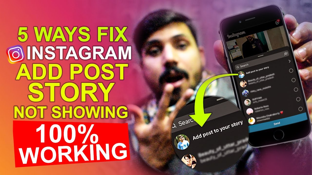 5 Ways Fix Instagram Add Post To Your Story Not Showing or Missing
