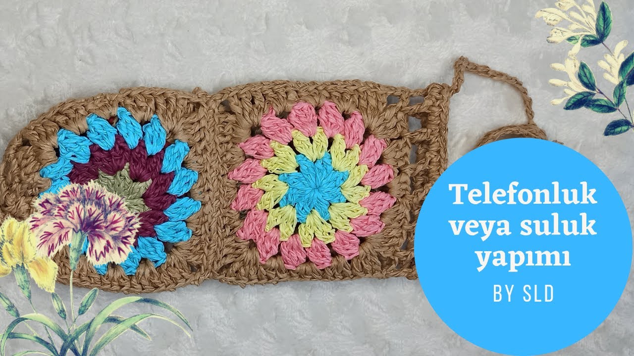 Kağıt iple tığ işi motifli su şişesi kılıfı yapımı- su şişesi kılıfı nasıl yapılır?